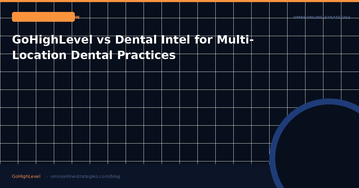 GoHighLevel vs Dental Intel for Multi-Location Dental Practices
