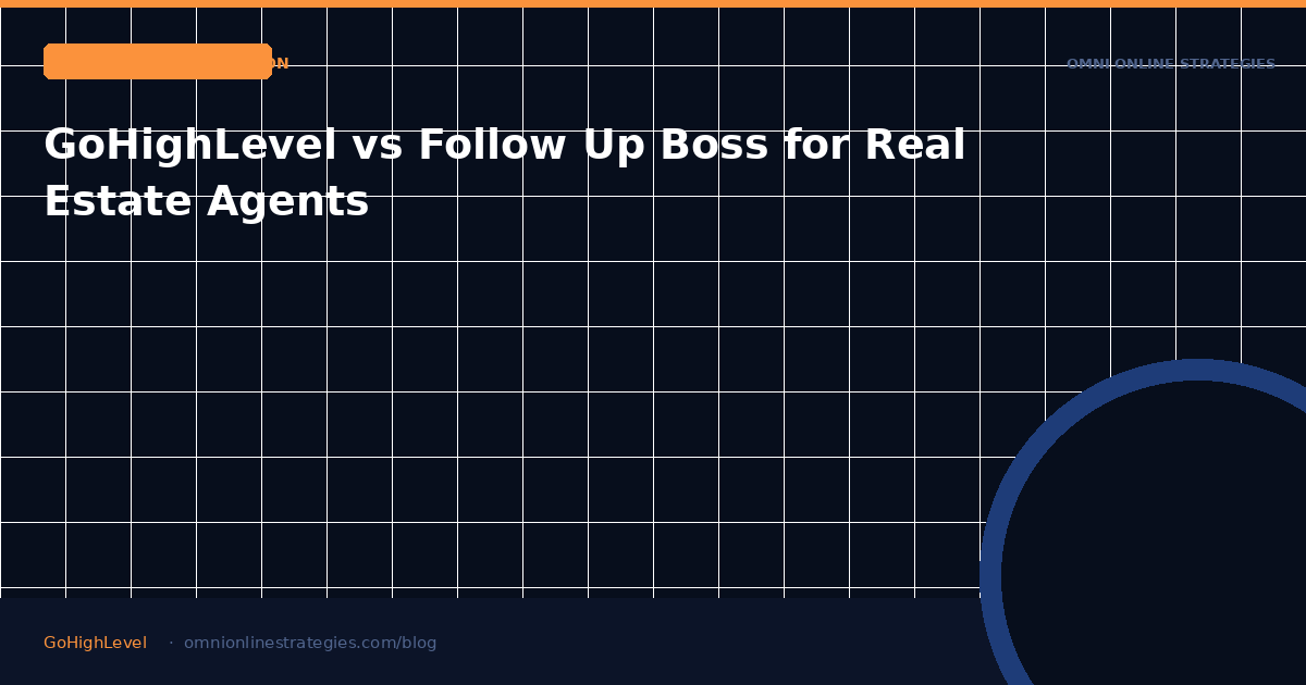 GoHighLevel vs Follow Up Boss for Real Estate Agents