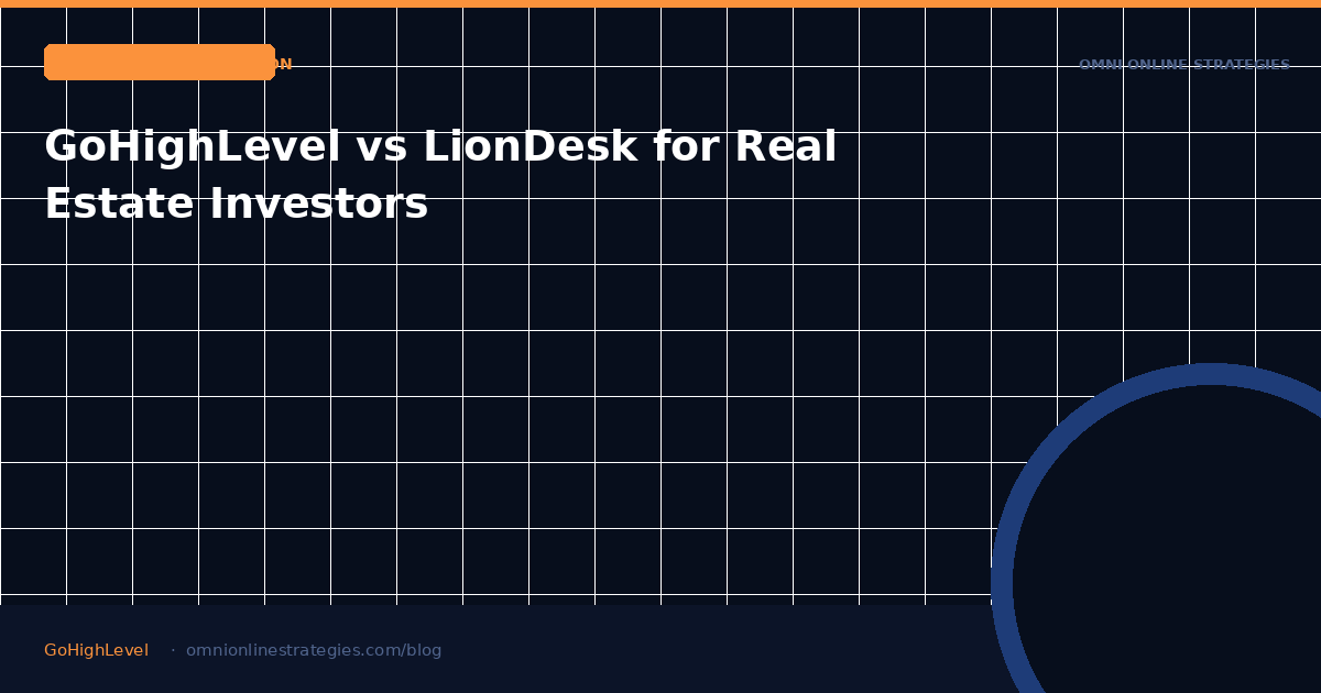 GoHighLevel vs LionDesk for Real Estate Investors