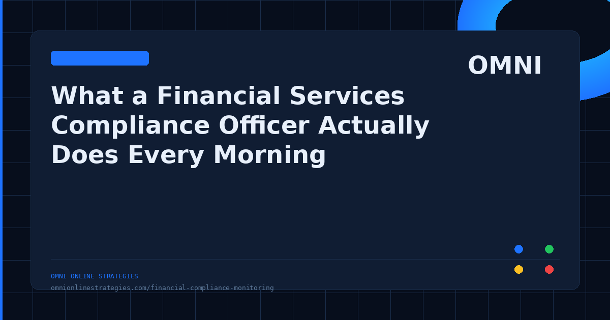 What Does a Compliance Officer Do Every Morning