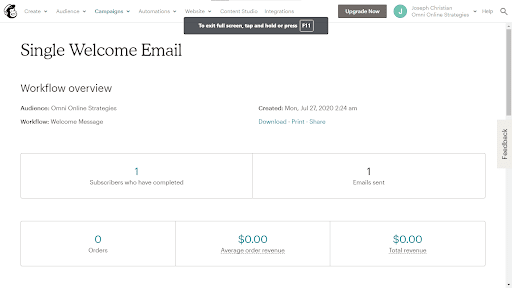 Mailchimp Auto emails and Tracking Codes