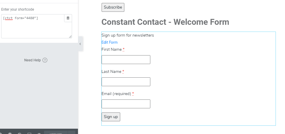 Constant Contact Tracking Triggers and Automation