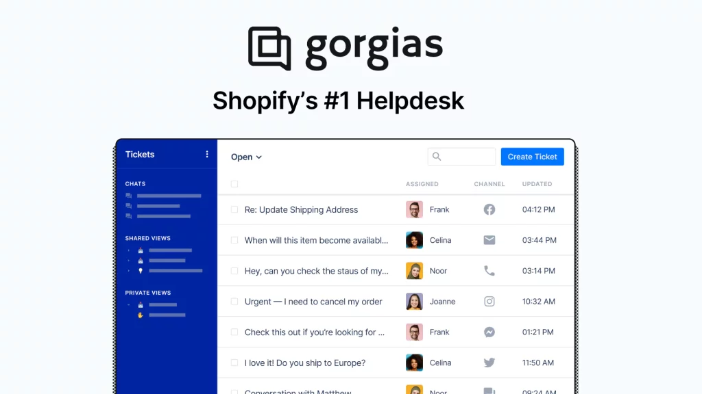 gorgias shopify