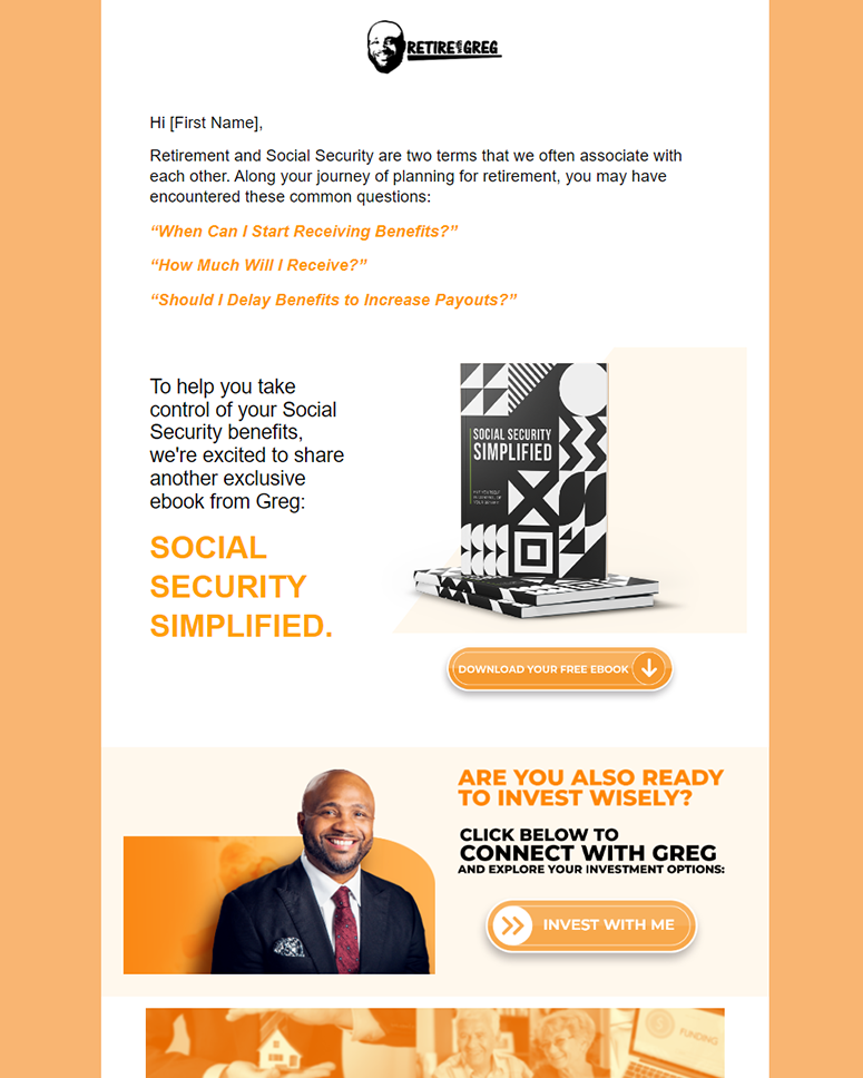 Samples of emails' design on Gohighlevel